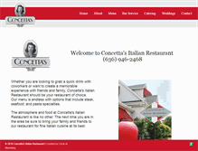 Tablet Screenshot of concettas-stcharles.com